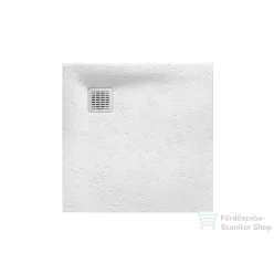   Roca Terran Stonex 90x90 cm-es zuhanytálca lefolyóval,fehér AP10338438401100