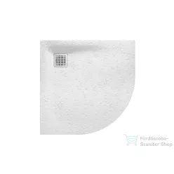   Roca Terran Stonex 90x90 cm-es íves zuhanytálca lefolyóval,fehér AP10538438401100