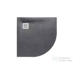   Roca Terran Stonex 90x90 cm-es íves zuhanytálca lefolyóval,pala AP10538438401200