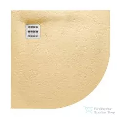   Roca Terran Stonex 90x90 cm-es íves zuhanytálca lefolyóval,Arena AP10538438401510
