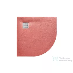   Roca Terran Stonex 90x90 cm-es íves zuhanytálca lefolyóval,Korall AP10538438401730