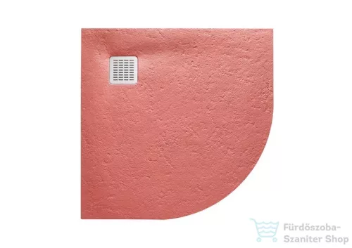 Roca Terran Stonex 90x90 cm-es íves zuhanytálca lefolyóval,Korall AP10538438401730