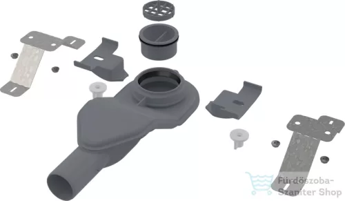 Alcaplast APZ-S6 Extra-alacsony szifon DN40 és készlet állítható lábakkal