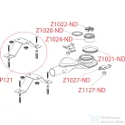 Alcaplast APZ-S6 Extra-alacsony szifon DN40 és készlet állítható lábakkal