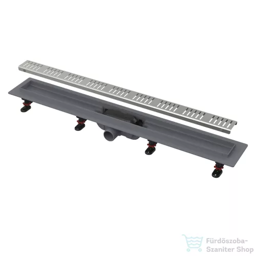 Alcaplast APZ10 Simple műanyag zuhanyfolyóka, peremmel perforált rácsokhoz, 850 mm, APZ10-850M