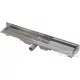 Alcaplast APZ104 Flexible Low zuhanyfolyóka falhoz beállítható szigetelési gallérral, peremmel perforált rácsokhoz, 550 mm, APZ104-550