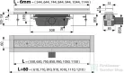 Alcaplast APZ11 "Antivandal" zuhanyfolyóka ráccsal, 550 mm APZ11-550M