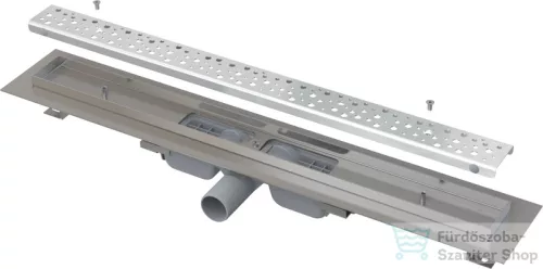 Alcaplast APZ111 "Antivandal" Low zuhanyfolyóka ráccsal, 850 mm APZ111-850M