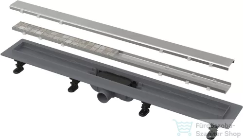 Alcaplast APZ19 Simple Zuhanyfolyóka peremmel kétoldalú rácsokhoz, 650 mm, APZ19-650