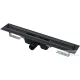 Alcaplast APZ1BLACK zuhanyfolyóka peremmel perforált rácsokhoz, 300 mm, fekete-matt APZ1BLACK-300