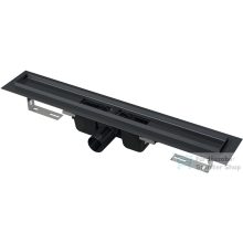   Alcaplast APZ1BLACK zuhanyfolyóka peremmel perforált rácsokhoz, 950 mm, fekete-matt APZ1BLACK-950