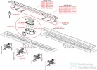 Alcaplast APZ20 Simple műanyag zuhanyfolyóka, rozsdamentes peremmel kétoldalú rácsokhoz, 650 mm, APZ20-650