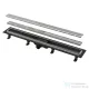 Alcaplast APZ20 Simple műanyag zuhanyfolyóka, rozsdamentes peremmel kétoldalú rácsokhoz, 750 mm, APZ20-750