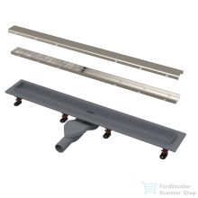   Alcaplast APZ2012 műanyag zuhanyfolyóka peremmel perforált rácsokhoz vagy kétoldalú rácsokhoz, 750 mm, APZ2012-750