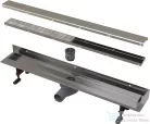 Alcaplast APZ23 Fit and Go Wall zuhanyfolyóka peremmel kétoldalú rácsokhoz, függőleges gallérral falhoz építéshez, 950 mm, APZ23-DOUBLE9-950