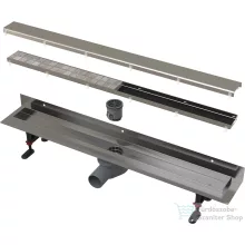   Alcaplast APZ23 Fit and Go Wall zuhanyfolyóka peremmel kétoldalú rácsokhoz, függőleges gallérral falhoz építéshez, 950 mm, APZ23-DOUBLE9-950