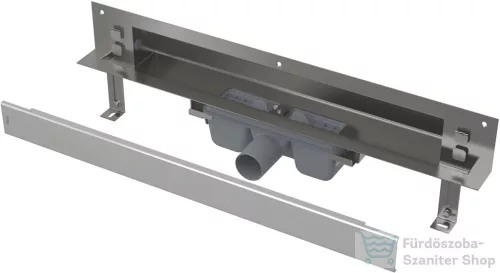 Alcaplast APZ5 SPA Lefolyó rendszer a falba építéshez, fedlap rozsdamentes-fényes, 850 mm APZ5-EDEN-850