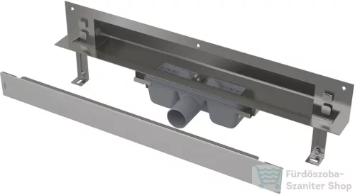 Alcaplast APZ5 SPA Lefolyó rendszer a falba építéshez, fedlap rozsdamentes-matt, 850 mm APZ5-SHADE-850