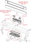 Alcaplast APZ5 SPA Lefolyó rendszer a falba építéshez, fedlap rozsdamentes-matt, 950 mm APZ5-SHADE-950