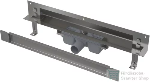 Alcaplast APZ5 SPA-TWIN lefolyó rendszer a falba építéshez, burkolható fedlap, 650 mm APZ5-TWIN-650