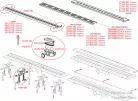 Alcaplast APZ9 Simple műanyag zuhanyfolyóka, peremmel perforált rácsokhoz, 750 mm, APZ9-750M