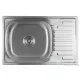AQUALINE beépíthető mosogatótálca, 66x18x42cm, inox (AQ6642B)