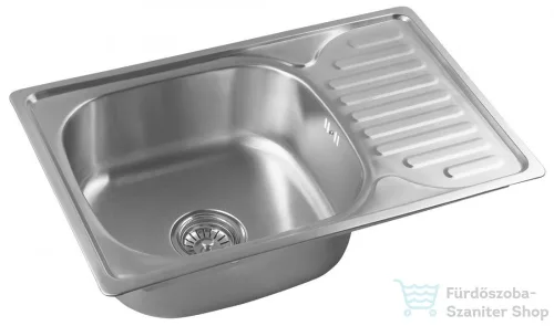 AQUALINE beépíthető mosogatótálca, 66x18x42cm, inox (AQ6642B)