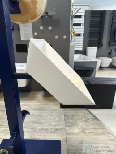 BEMUTATÓTERMI AREZZO design CLEVELAND 40x39,7 pultra ültethető mosdó, solid surface, fehér AR-0021