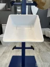 BEMUTATÓTERMI AREZZO design CLEVELAND 40x39,7 pultra ültethető mosdó, solid surface, fehér AR-0021
