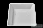 BEMUTATÓTERMI AREZZO design CLEVELAND 40x39,7 pultra ültethető mosdó, solid surface, fehér AR-0021