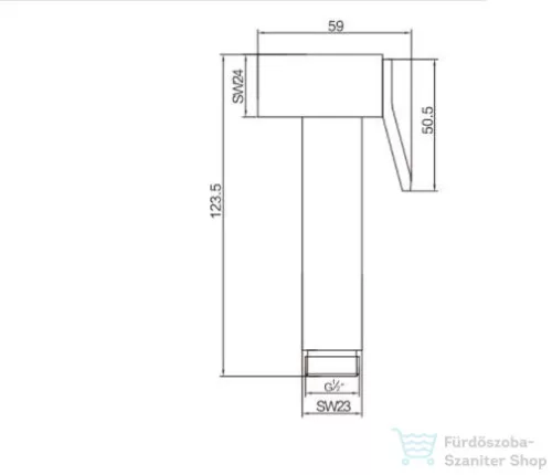 AREZZO design bidé zuhany, króm AR-0201