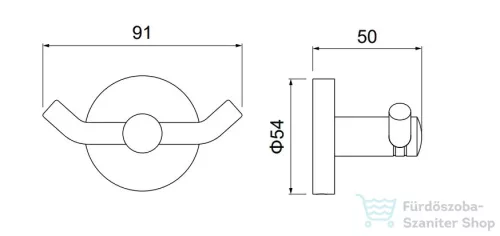AREZZO design RONO dupla fogas, szálcsiszolt bronz AR-030012BB