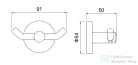 AREZZO design RONO dupla fogas, szálcsiszolt arany AR-030012BG