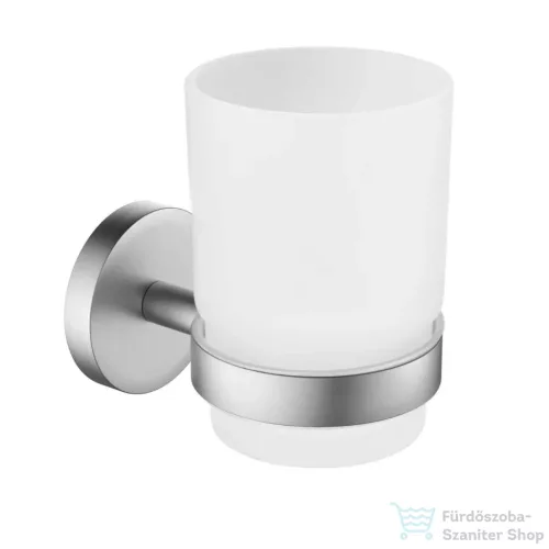 AREZZO design RONO üveg pohár tartó, szálcsiszolt nikkel AR-030031BN