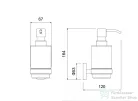 AREZZO design RONO folyékony szappantartó, szálcsiszolt arany AR-030039BG