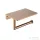 AREZZO design RONO WC papír tartó, polccal, szálcsiszolt bronz AR-030046BB