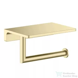   AREZZO design RONO WC papír tartó, polccal, szálcsiszolt arany AR-030046BG