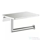 AREZZO design RONO WC papír tartó, polccal, szálcsiszolt nikkel AR-030046BN