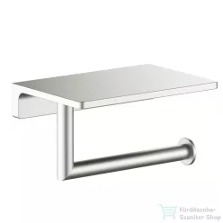   AREZZO design RONO WC papír tartó, polccal, szálcsiszolt nikkel AR-030046BN