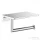 AREZZO design RONO WC papír tartó, polccal, szálcsiszolt nikkel AR-030046BN