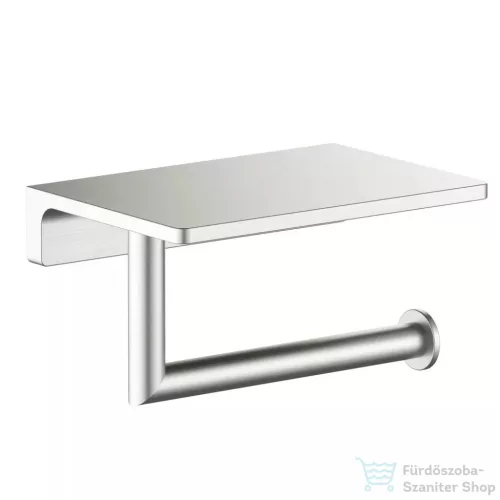 AREZZO design RONO WC papír tartó, polccal, szálcsiszolt nikkel AR-030046BN