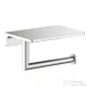 AREZZO design RONO WC papír tartó, polccal, szálcsiszolt nikkel AR-030046BN