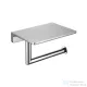 AREZZO design RONO WC papír tartó, polccal, króm  AR-030046CR