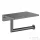 AREZZO design RONO WC papír tartó, polccal, gun metal AR-030046GM