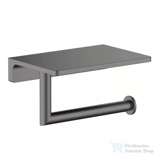 AREZZO design RONO WC papír tartó, polccal, gun metal AR-030046GM