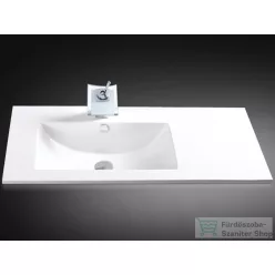   AREZZO design TEXAS 90X46 ASZIMMETRIKUS BEÉPÍTHETŐ MOSDÓ BALOS AR-090B