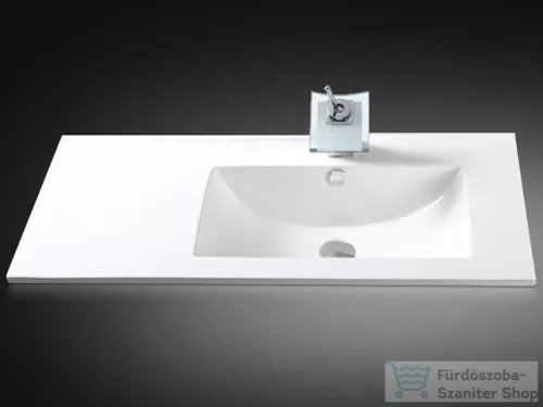 BEMUTATÓTERMI AREZZO design TEXAS 90X46 aszimmetrikus, beépíthető mosdó, jobbos AR-090J
