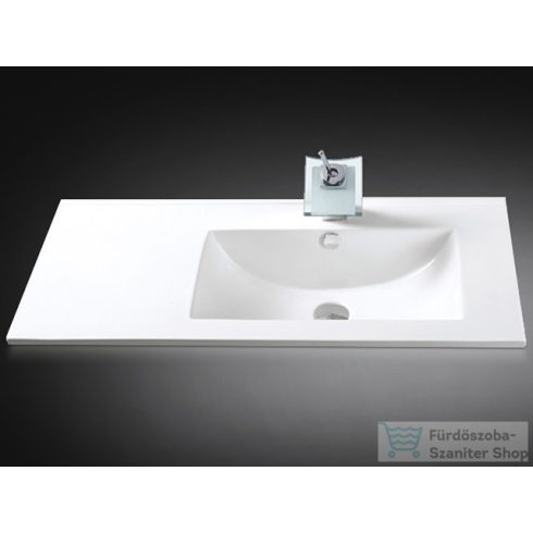 AREZZO design TEXAS 90X46 aszimmetrikus, beépíthető mosdó, jobbos AR-090J