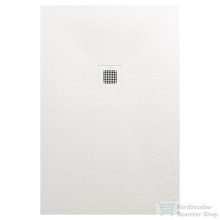   AREZZO design SOLIDSoft zuhanytálca 120x100 cm, FEHÉR, színazonos lefolyóval(2 doboz) AR-100120W