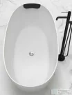 AREZZO design fejpárna kádhoz, fekete AR-1005